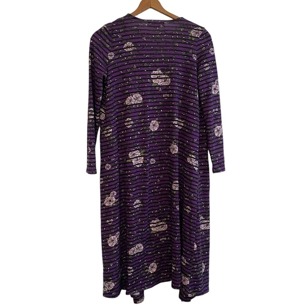 Lularoe Purple Long Sleeve Duster Size Small - Picture 2 of 4